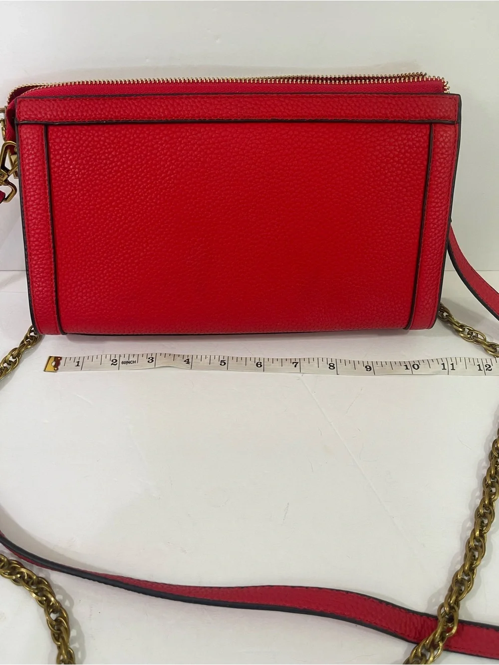 Vintage red suede